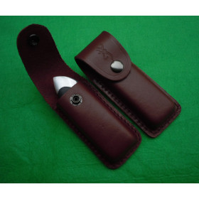 Browning folding knife leather sheath 110D 110C real cowhide tool scabbard UD50007